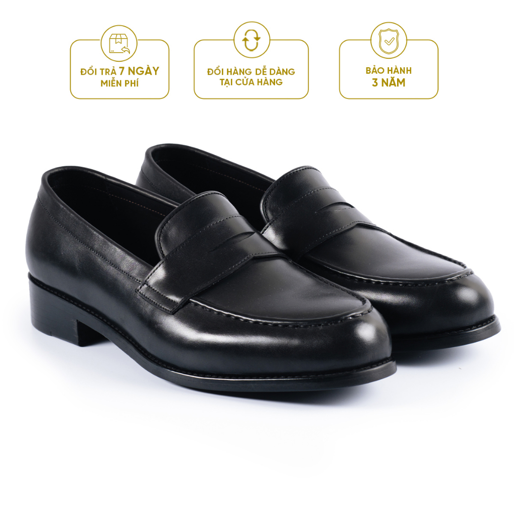 Giày Tây Lười Cao Cấp MOROS LOAFERS - LF24 - Da Bò Ý Lót Trong Da Bò Mộc - Thương hiệu Be Classy