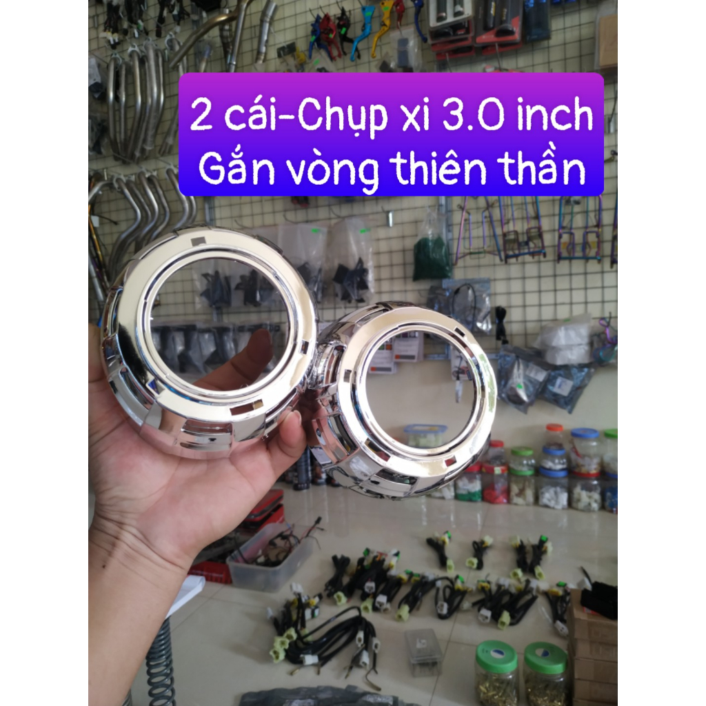 Chụp Xi gắn Vòng Thiên Thần cho Bi cầu bi led 3.0 oto xe máy