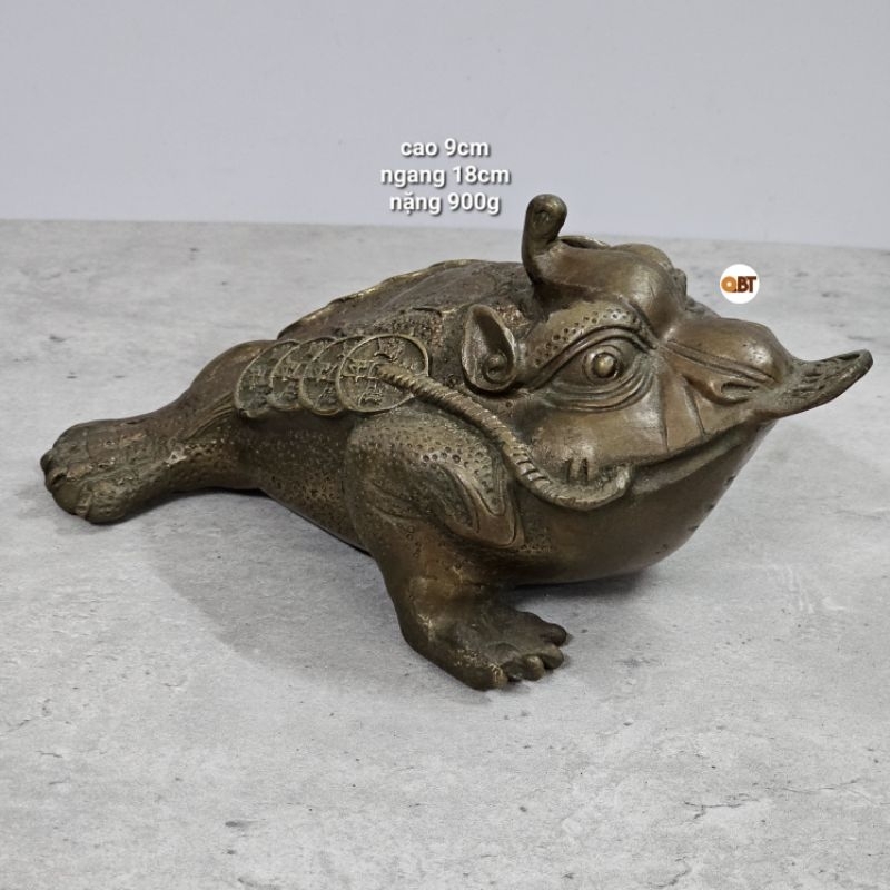 Thiềm thừ ( cóc 3 chân) bằng đồng
