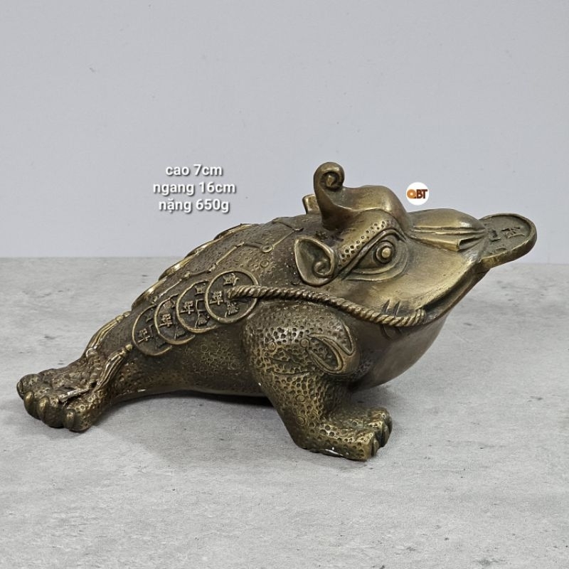 Cóc 3 chân - thiềm thừ bằng đồng phong thuỷ