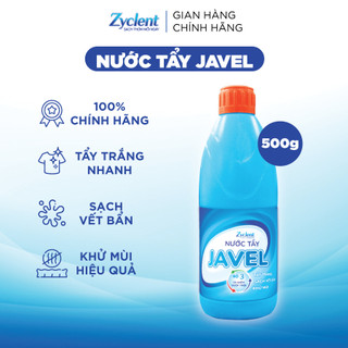 Nước tẩy trắng quần áo, tẩy vết ố vàng JAVEL Zyclent 500g