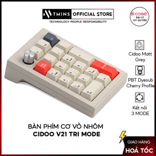 [Mã SPHACL9 giảm 7% đơn 500K] Bàn phím cơ vỏ nhôm Cidoo V21 Tri mode