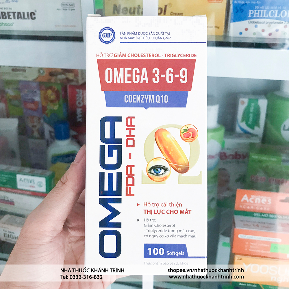 Dầu cá  OMEGA 369 FPA - DHA CoenzymQ10 - bổ mắt, giảm cholesterol máu