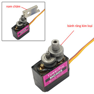 Servo MG90S (Bánh răng kim loại) 360 độ