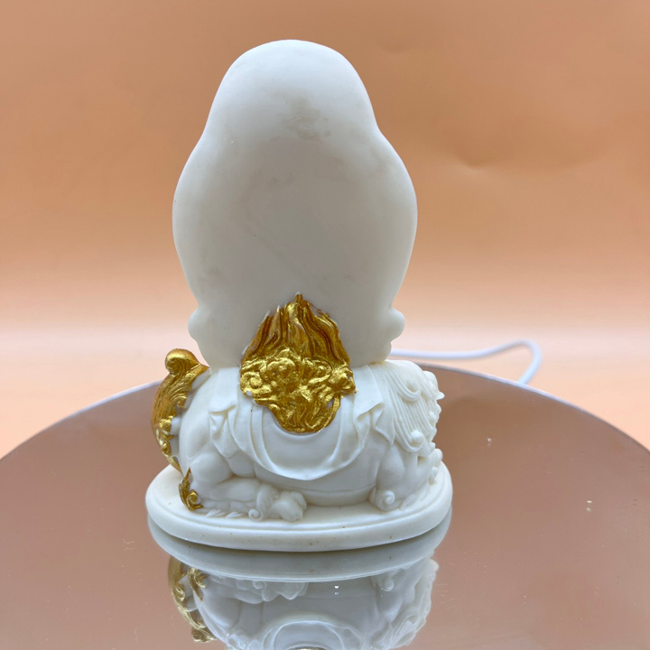 Tượng Phật Phổ Hiền và Văn Thù Bồ Tát chưng xe hơi - bàn làm việc - T0381