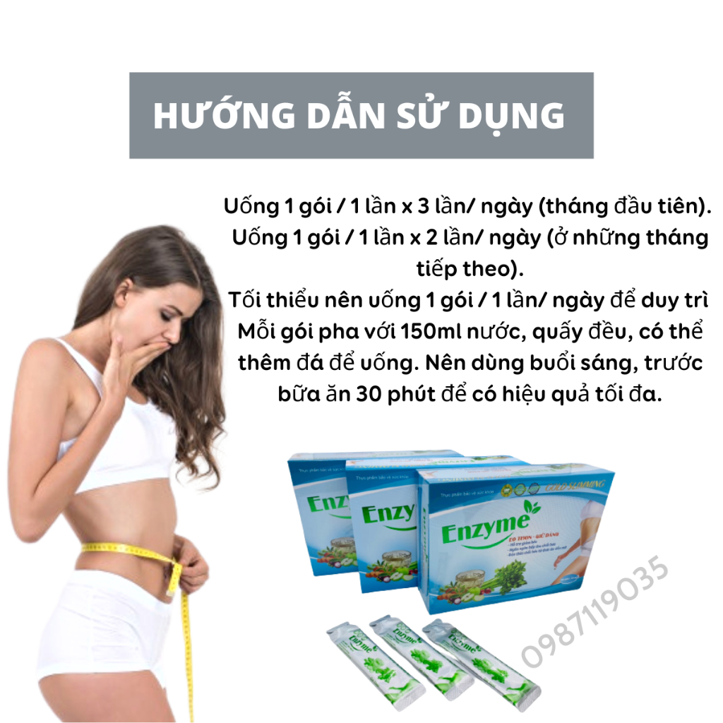 Giảm cân Enzyme rau củ quả GOLD SLIMMING an toàn, thành phần tự nhiên