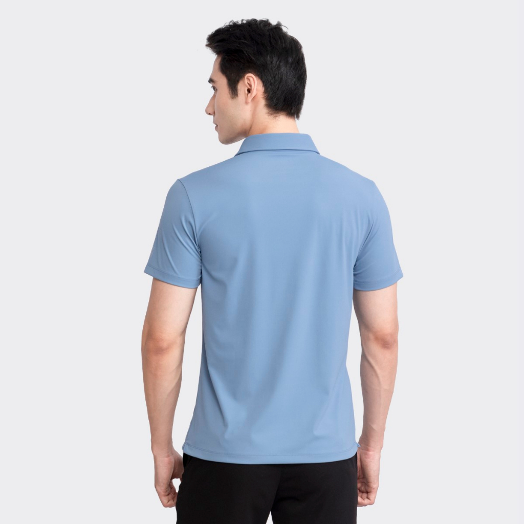 Áo phông nam INSIDEMEN có cổ 3 màu basic lịch sự phom Slim fit ôm nhẹ chất thoáng mát đường chần nổi cách điệu IPS034S3