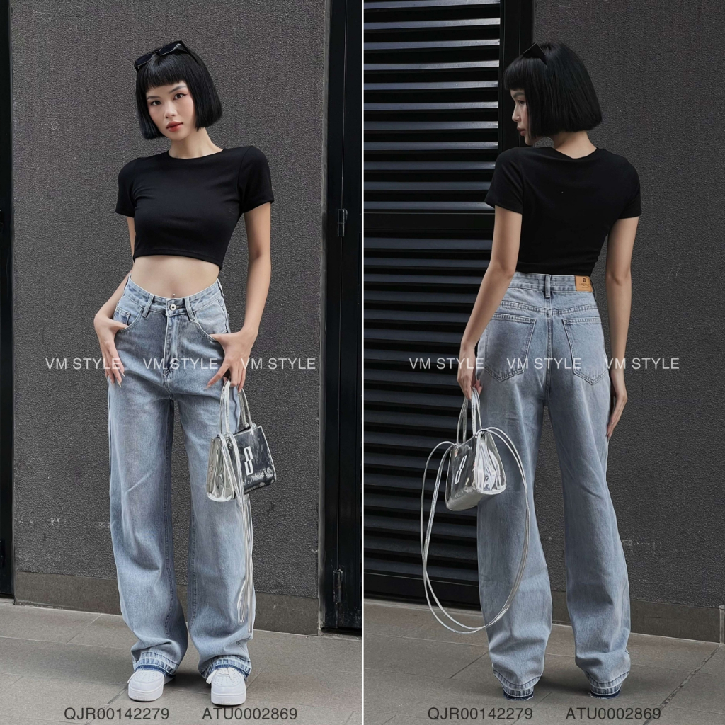 Áo croptop trơn nữ VMSTYLE chất thun co giãn ngắn tay nhiều màu sắc - ATU00028