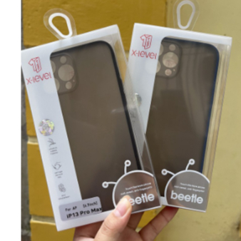 CHÍNH HÃNG ỐP X LEVEL LƯNG NHÁM, CHỐNG BÁM VÂN TAY, VIỀN MÀU IPHONE 13 PRO / MAX