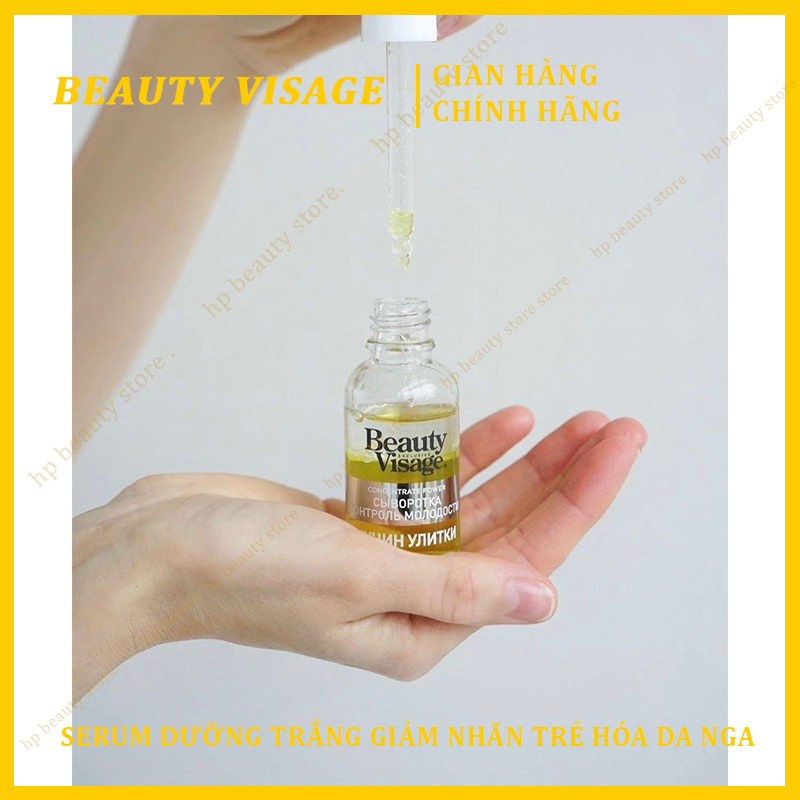 Serum Ốc Sên Tái Tạo Beauty Visage Nga 30ml Dưỡng Trắng, Giảm Nhăn Trẻ Hóa Làn Da Tinh Chất Xoá Nhăn Beauty Visage