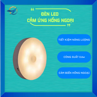 Đèn LED cảm ứng trong đêm có người đi qua tự động sáng,sử dụng pin sạc cao cấp để cầu thang,phòng ngủ,phòng tắm,tủ áo