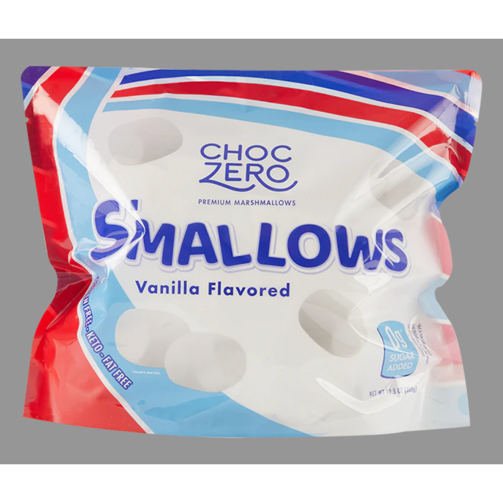 TÚI 283g VIÊN KẸO XỐP Choczero Marshmallows, VỊ VANILLA, KHÔNG ĐƯỜNG, ĂN KIÊNG KETO