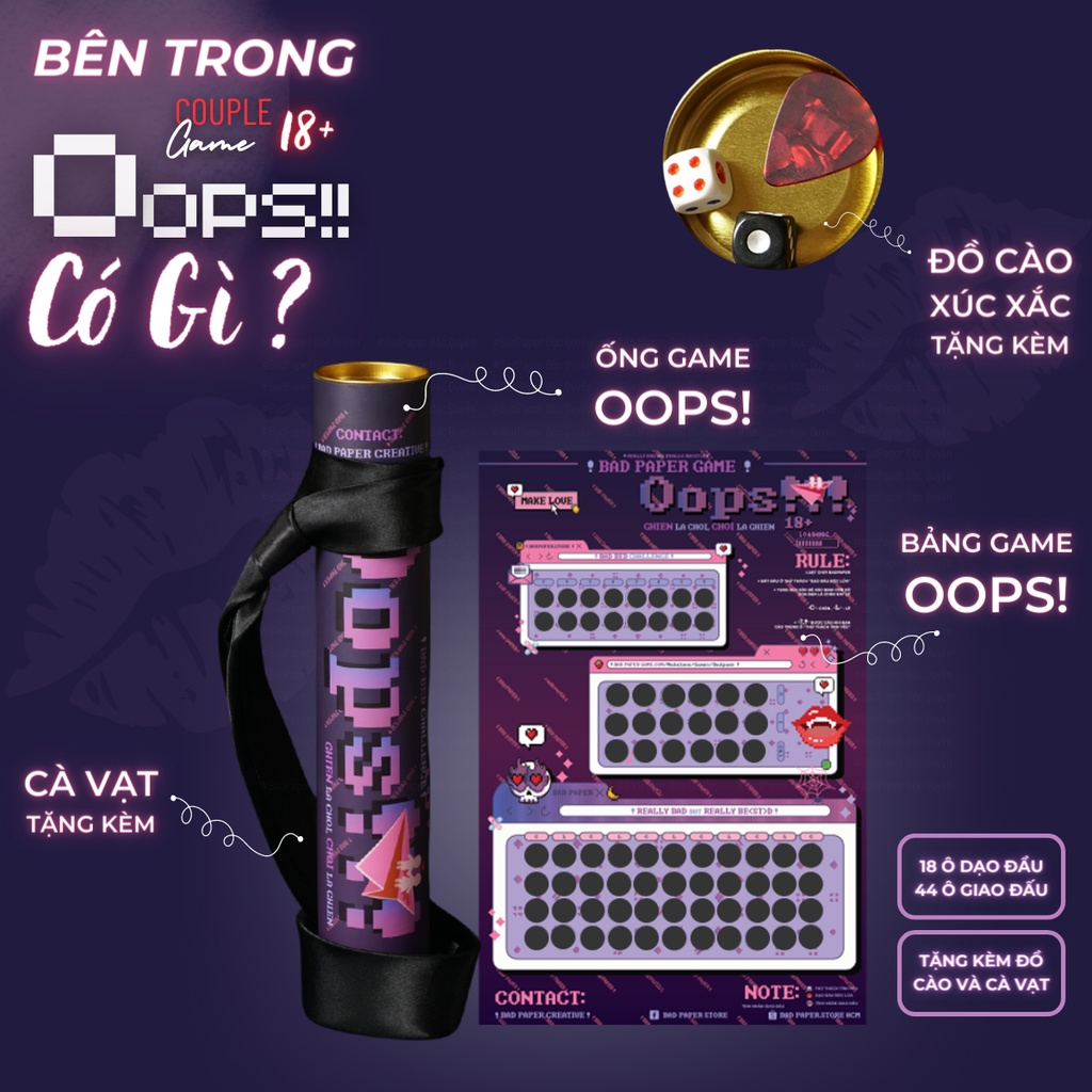 Bảng game OOPS  Game Tình Yêu "cùng nhau cào hình cùng nhau chạm đỉnh"