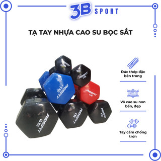 Tạ tay lõi sắt bọc cao su, tạ tay nhập khẩu yuko reefit chuyên tập gym yoga thể dục tại nhà - 3b sport