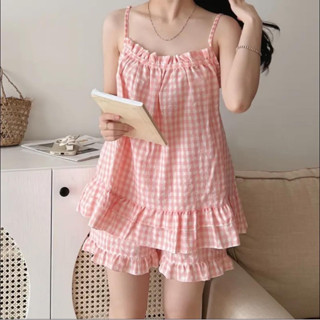 Bộ 2 Dây NHỎ KẺ CARO chất đũi mặc mùa hè