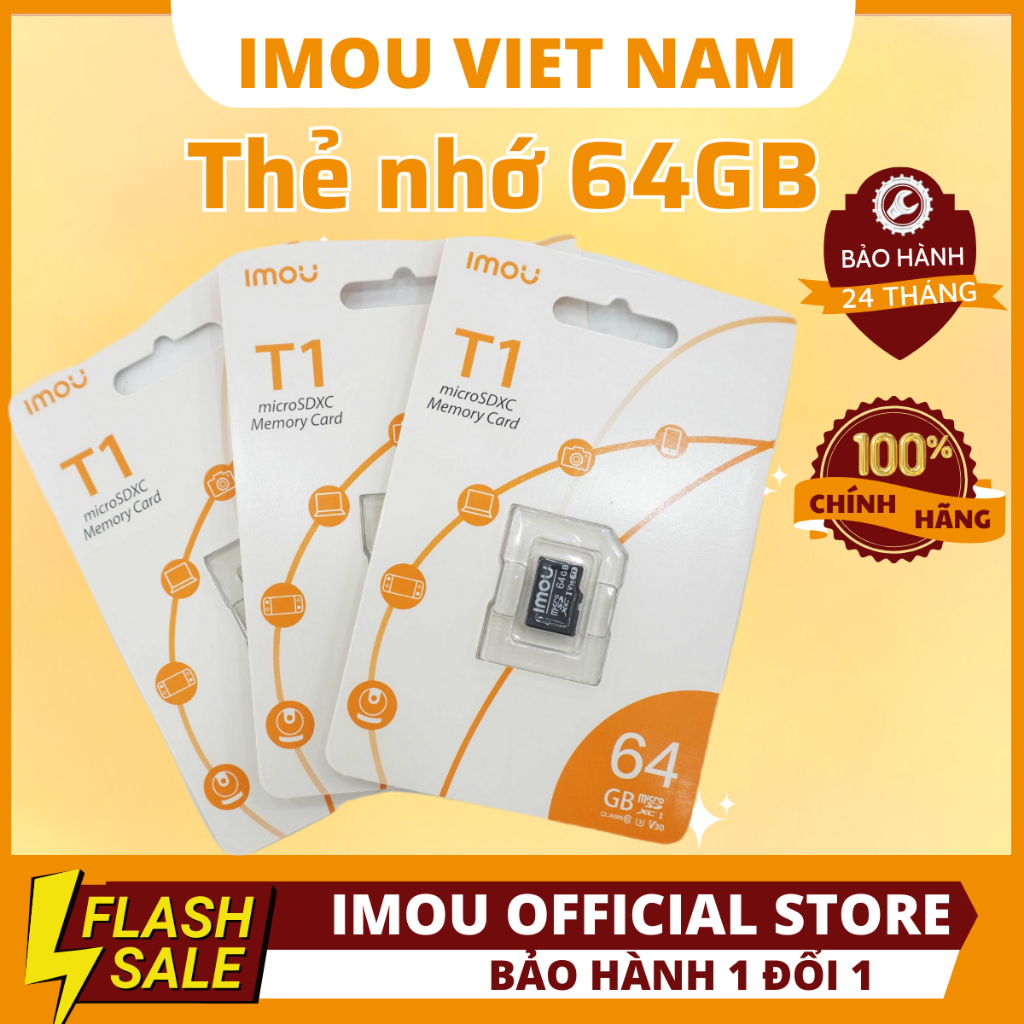 Thẻ nhớ chuyên dụng camera- 64GB IMOU Chính hãng