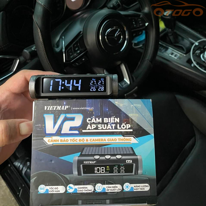 Cảm Biến Áp Suất Lốp Vietmap V2 Chính Hãng Kết Nối OBD GPS Cảnh Báo Giao Thông