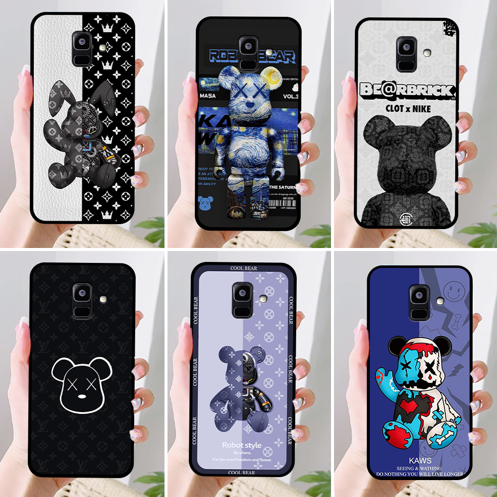 Ốp Điện Thoại  SAMSUNG A6 2018 / A6 PLUS  IN HÌNH GẤU BEARBRICK SIÊU HOT CỰC TREND