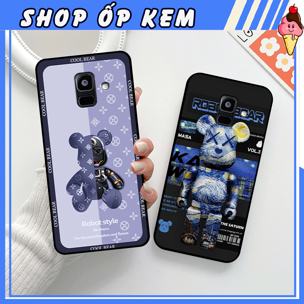 Ốp Điện Thoại  SAMSUNG A6 2018 / A6 PLUS  IN HÌNH GẤU BEARBRICK SIÊU HOT CỰC TREND