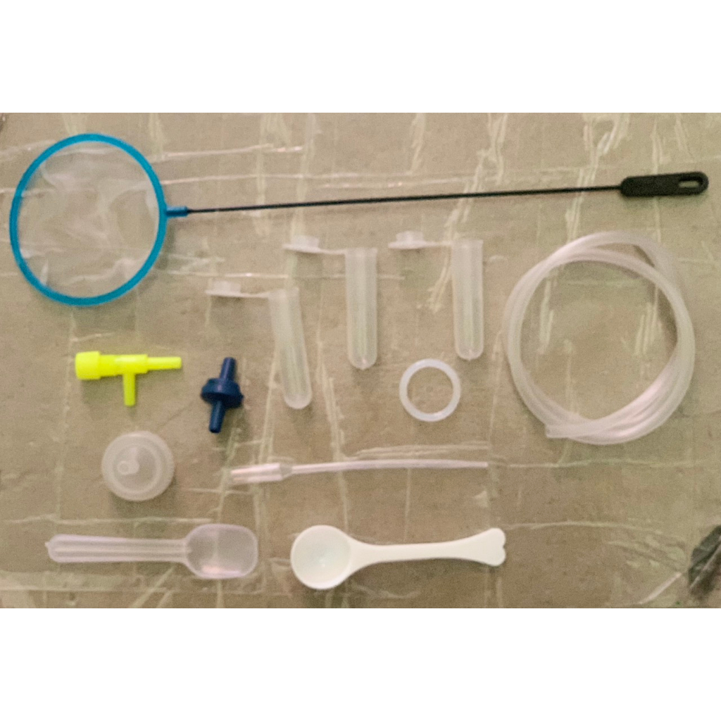 Combo hủ 80g artemia+máy oxy 1 vòi+bộ ấp artemia