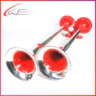 kèn hơi còi thái lan, còi hơi 2 loa đỏ hàng chính hãng, điện 12V 24V