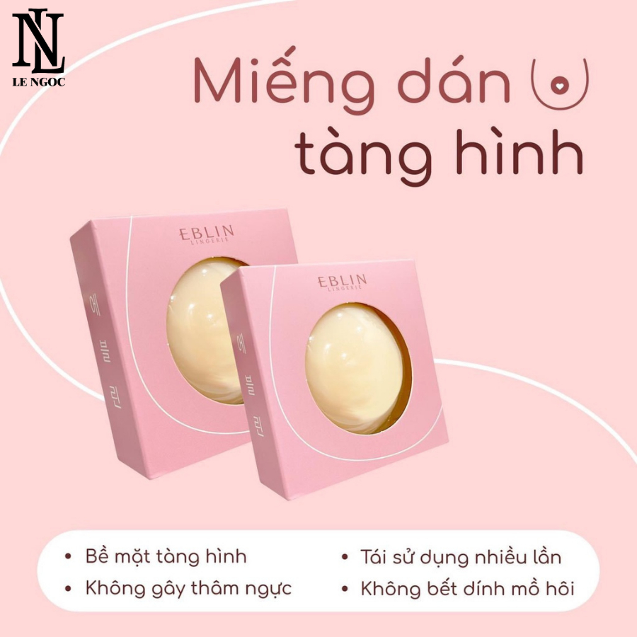 Hộp 3 Cặp Miếng Dán Ngực Silicon Tự Sinh Nhiệt Chất Liệu Cao Cấp Độ Bám Dính Tốt Lê Ngọc 357