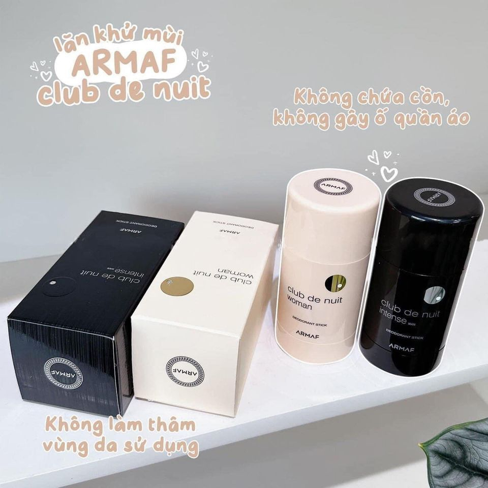 017 Lăn nách nước hoa Club De Nuit Woman & Man 75ml