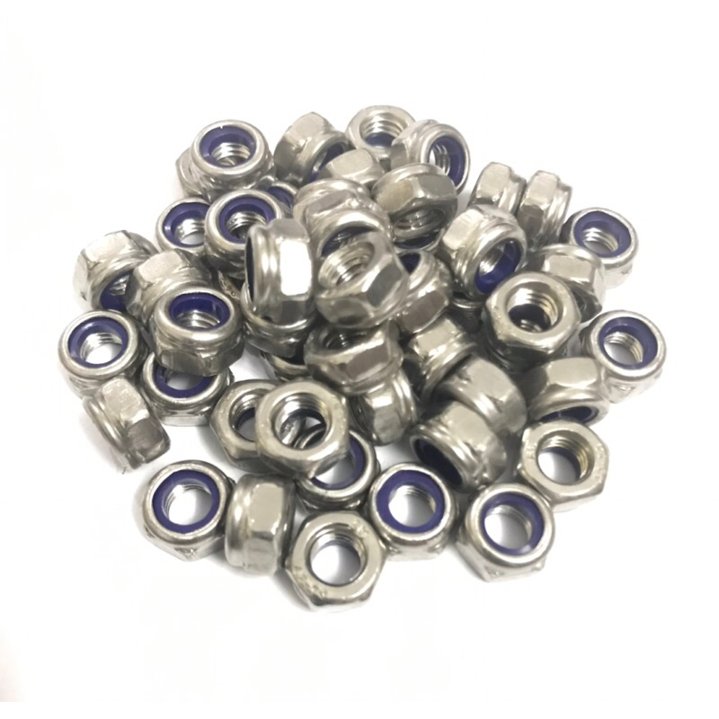 Đai ốc, Tán keo  INOX 304 - M4, M5, M6, M8, M10