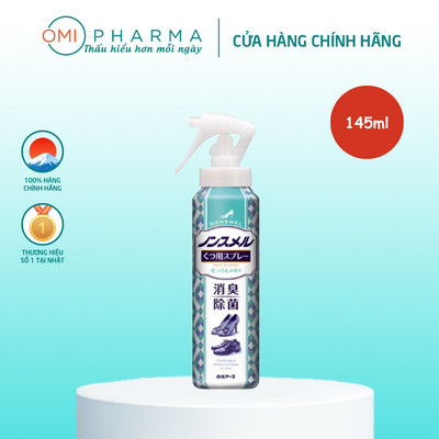 Xịt Khử Mùi Giày Nonsmel Hakugen Earth Nhật Bản (145ml/Chai)