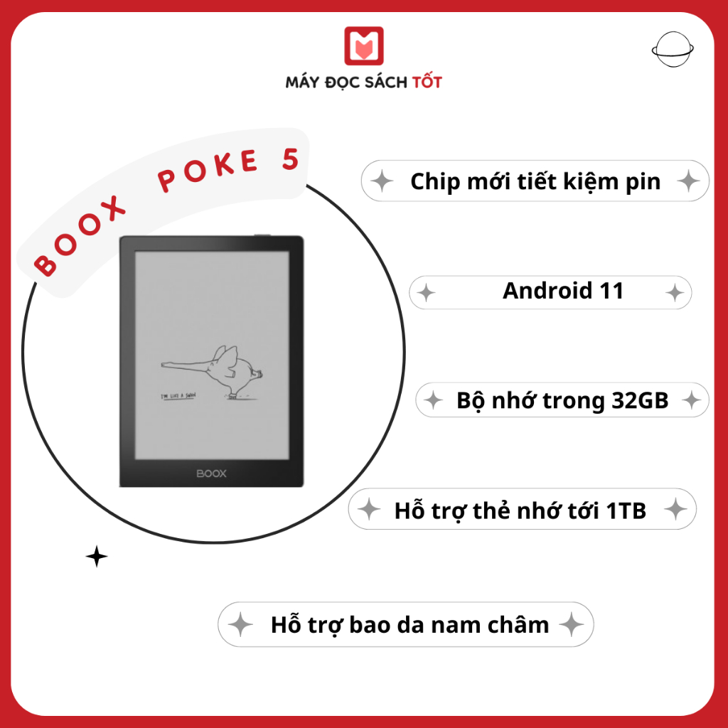 Máy đọc sách Boox Poke 5