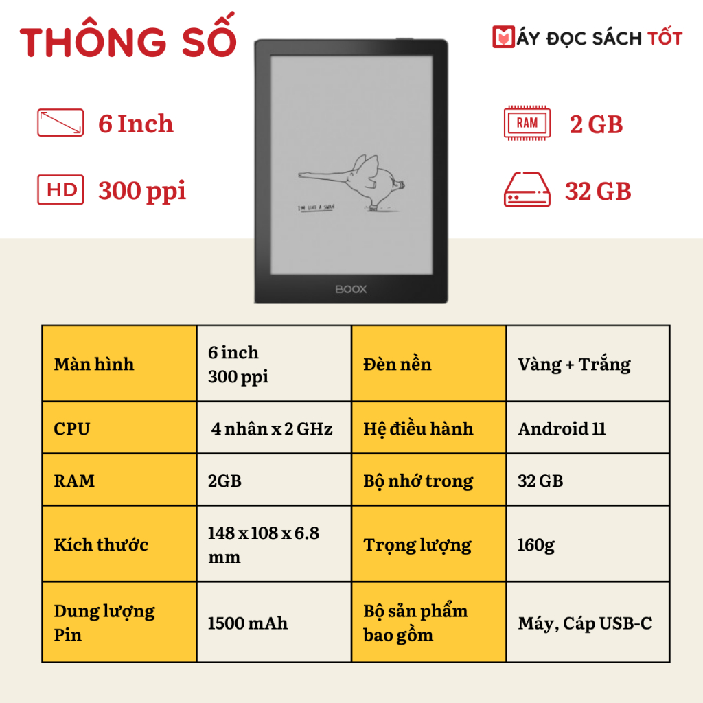 Máy đọc sách Boox Poke 5