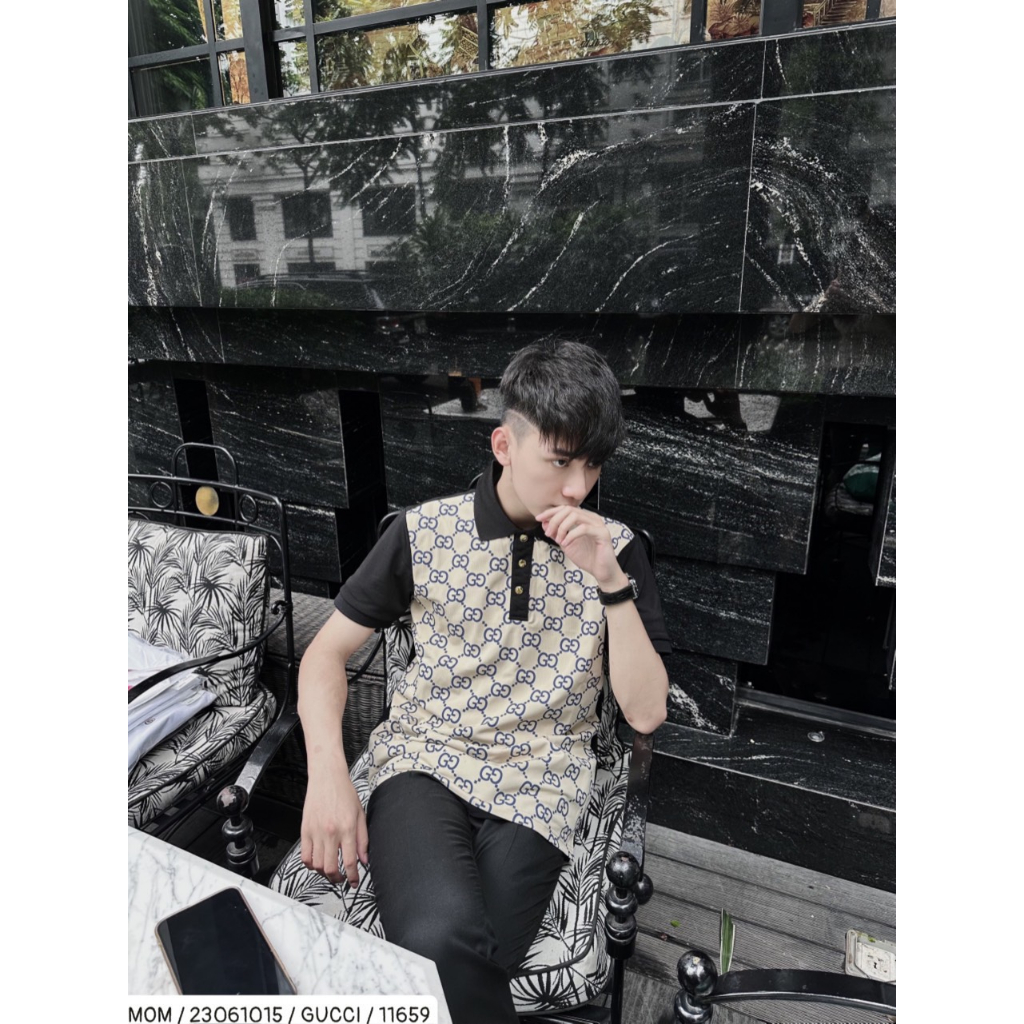 Áo thun polo THOM GC, áo phông cổ bẻ hottrend