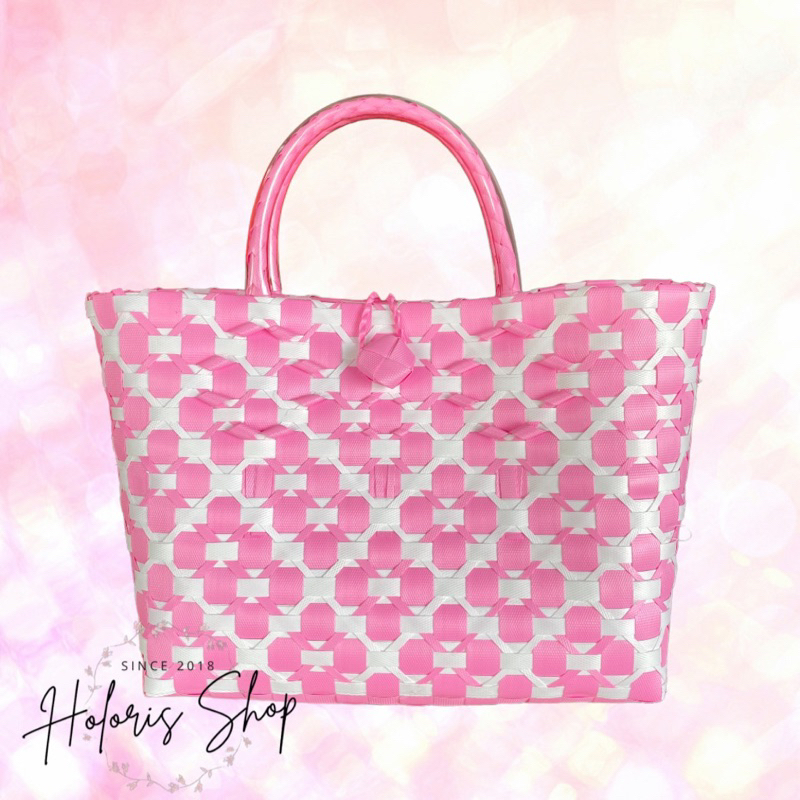 Túi xách đan tay hoạ tiết HOA MAI