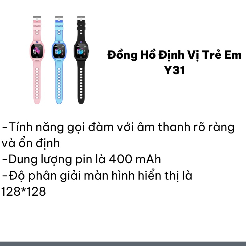 Đồng Hồ Thông Minh Y92 Lắp Sim Nghe Gọi - Định Vị Cảnh Báo Nguy Hiểm Cho Bé- LC DESIGN