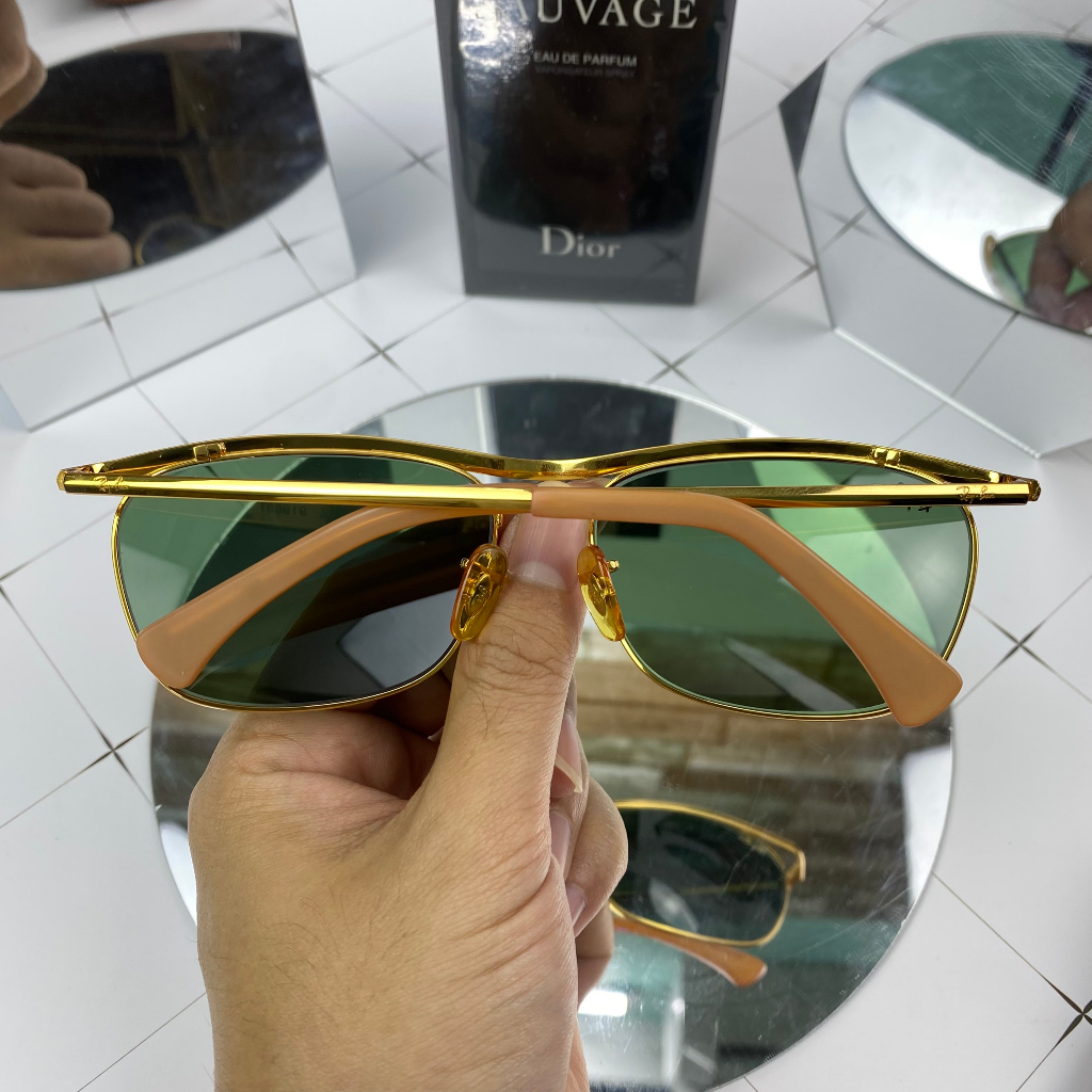 Kính Rayban quả trứng xanh rau muống