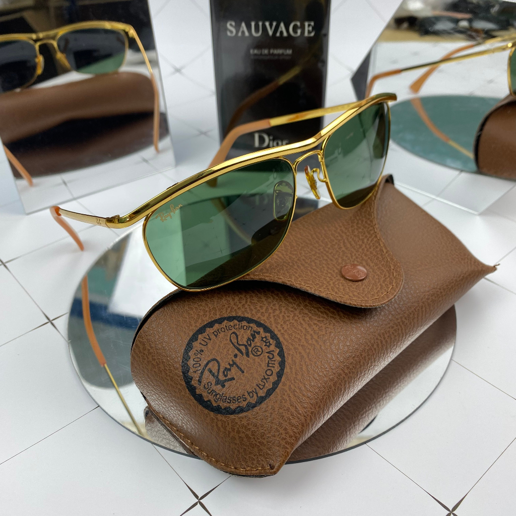 Kính Rayban quả trứng xanh rau muống