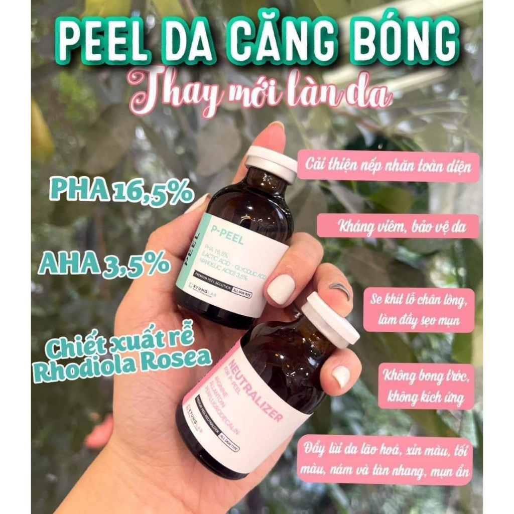 Peel da , peel da sinh học Kyung Lab giúp phục hồi và đẩy nhanh quá trình trẻ hóa cho làn da mà không gây tổn thương da.