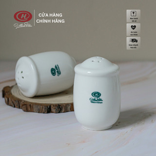 Lọ Đựng Tiêu Trắng Trơn - Sứ Minh Châu - Vỡ 1 Đổi 1