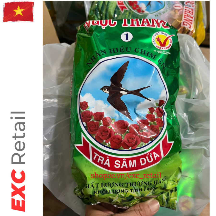 Trà Ngọc Trang Xanh Sâm Dứa lớn 400gr Chính Hãng Mẫu Mới