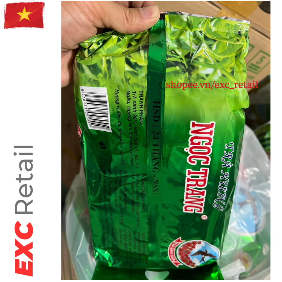 Trà Ngọc Trang Xanh Sâm Dứa lớn 400gr Chính Hãng Mẫu Mới