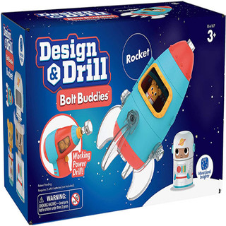  Đồ chơi máy khoan sáng tạo thiết kế tên lửa - Design & Drill Bolt Buddies Rocket - Learning Resource