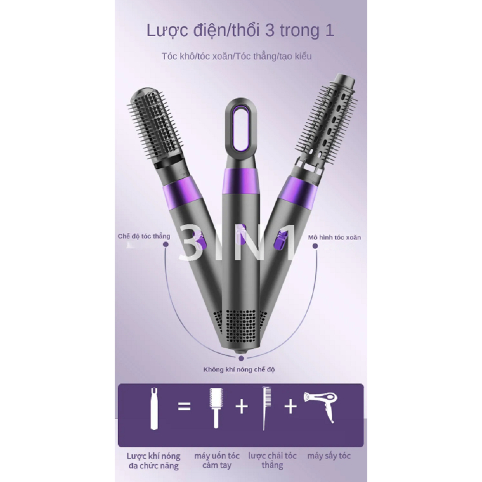 Máy Sấy Tóc 2 Chiều Tạo Kiểu Tóc POCKETOP 3in1 ☘️AsiaMart88 ☘️