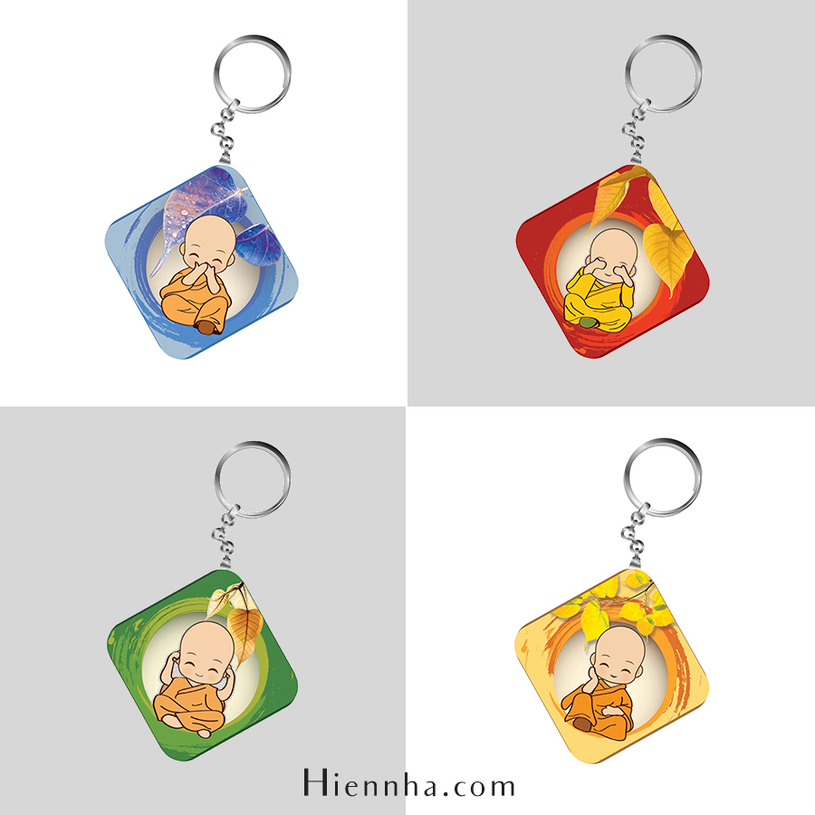 Móc khoá Phật giáo - Giao ngẫu nhiên - Bình An May Mắn - Trong Nhà