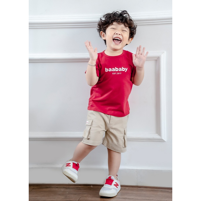 Quần short bé trai, quần khakis, quần sooc bé trai Baa Baby quần túi hộp cao cấp cho bé từ 1 tuổi - 7 tuổi- S-BT-QU35N