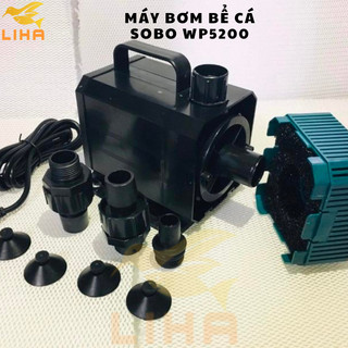 Máy Bơm Hút Cặn Đáy Hồ Cá SOBO WP-5200 – Công Suất 75W, Lưu Lượng 3500L/H - Máy Bơm Nước Hút Cặn Cho Hồ Cá