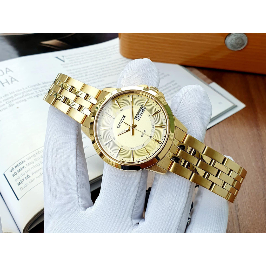 Đồng Hồ Nam CITIZEN Quartz BF2013-56P Chính Hãng Tặng Dây Da Cao Cấp