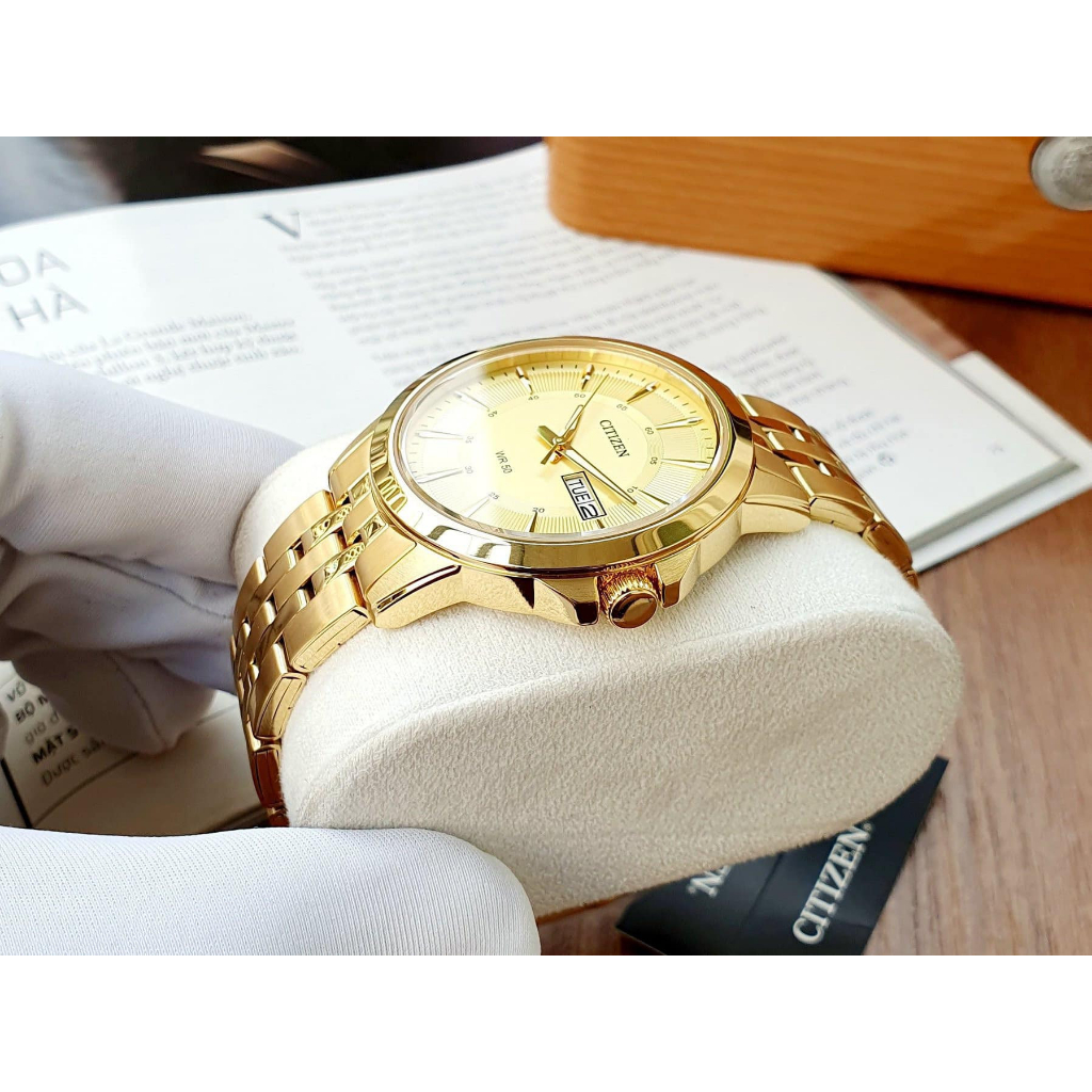 Đồng Hồ Nam CITIZEN Quartz BF2013-56P Chính Hãng Tặng Dây Da Cao Cấp