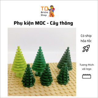 Phụ kiện đồ chơi lắp ráp, phụ kiện MOC, combo 3 cây thông