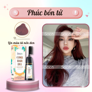 Dầu gội LƯỢC nhuộm tóc SACO PHỦ BẠC CHÍNH HÃNG lên màu CHUẨN ĐẸP từ mọi nền tóc SACO Phúc Bồn Tử