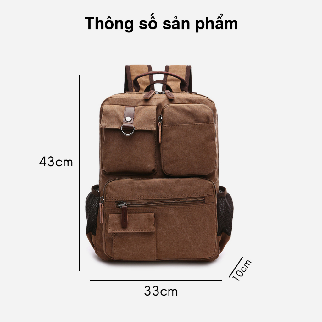 Balo Nam Nữ GEMI - Balo thời trang,balo học sinh nhiều ngăn tiện dụng  - B8042